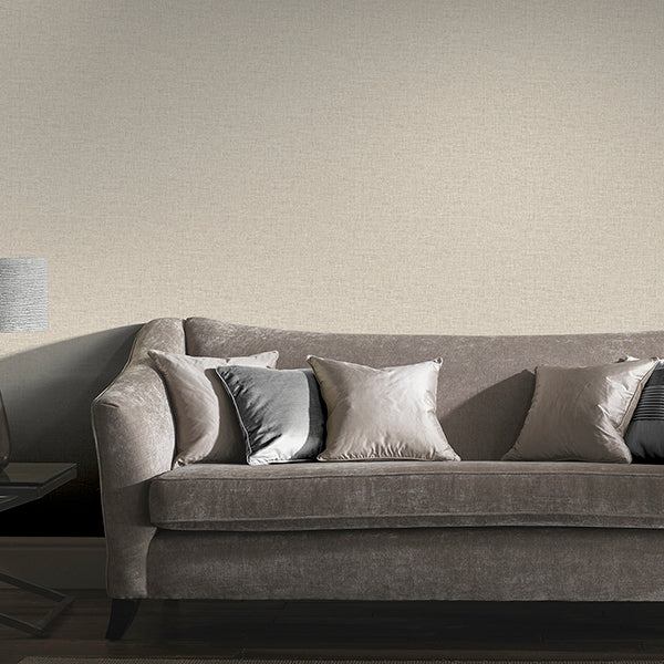 Purchase AH901704 Brewster Wallpaper, Paulette Neutral Linen Texture - Arthouse12