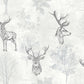 Purchase AH901808 Brewster Wallpaper, Gilbert Black Etched Stag - Arthouse