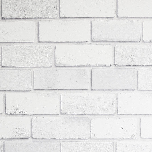 Purchase AH902009 Brewster Wallpaper, Irving White Diamond Brick - Arthouse