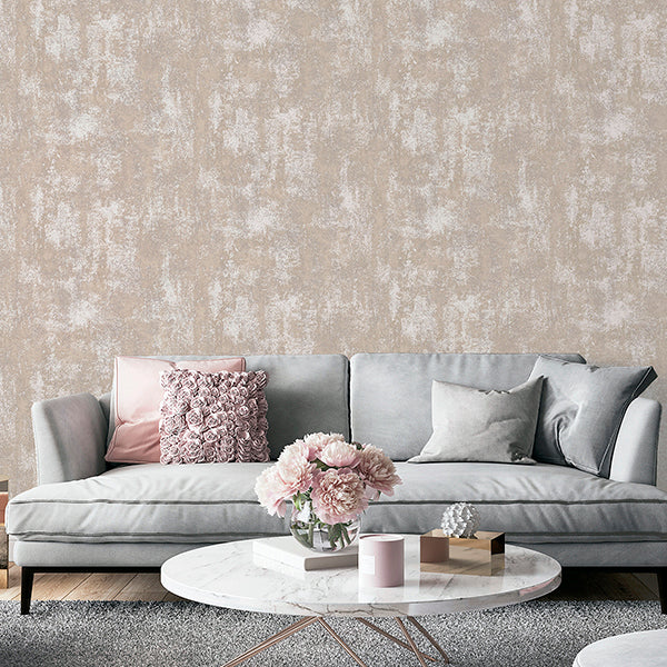 Purchase AH902107 Brewster Wallpaper, Lloyd Blush Stone Texture - Arthouse12