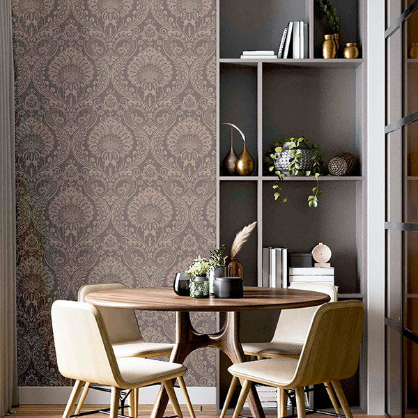 Purchase AH906605 Brewster Wallpaper, Berenice Rose Gold Luxe - Arthouse1