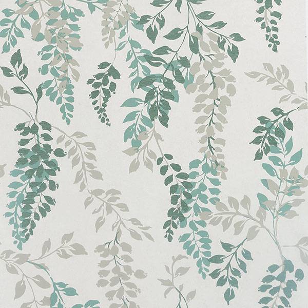 Purchase AH907005 Brewster Wallpaper, Manami Green Wisteria - Arthouse
