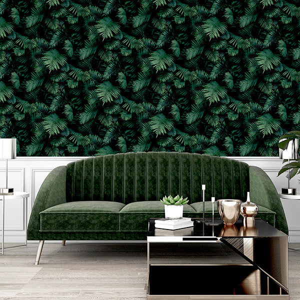 Purchase AH907601 Brewster Wallpaper, Winona Green Ferns - Arthouse1