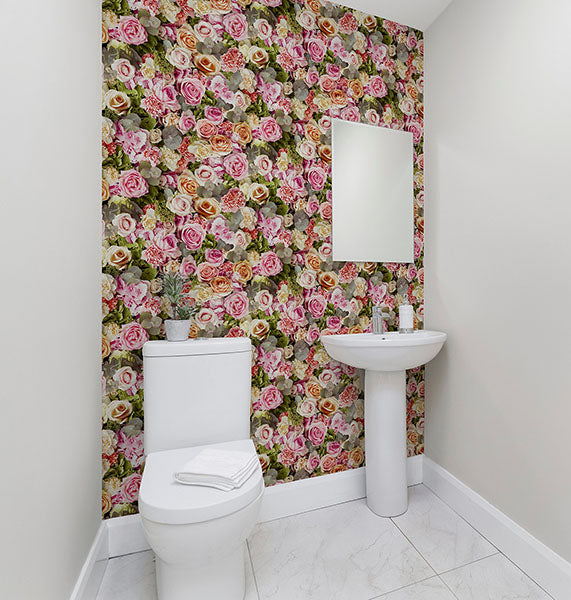Purchase AH908006 Brewster Wallpaper, Deirdre Pink Floral - Arthouse12