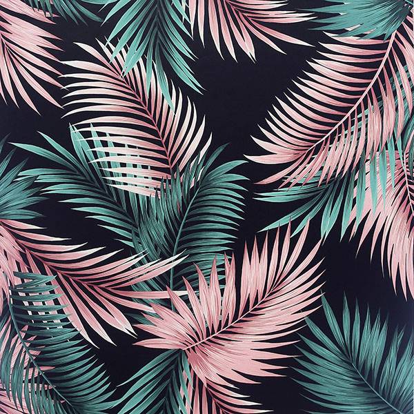 Purchase AH908308 Brewster Wallpaper, Eliza Sea Green Palm Fronds - Arthouse