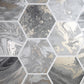 Purchase AH908502 Brewster Wallpaper, Marlon Charcoal Hexagon Tiles - Arthouse