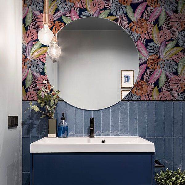 Purchase AH909409 Brewster Wallpaper, Vivette Multicolor Hot Tropic - Arthouse12