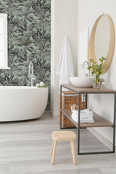 Purchase AH909500 Brewster Wallpaper, Alice Mint Greenhouse - Arthouse12