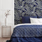 Purchase AH909501 Brewster Wallpaper, Alice Navy Greenhouse - Arthouse12