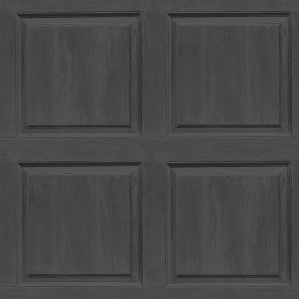 Purchase AH909600 Brewster Wallpaper, Bellamy Charcoal Wooden Panel - Arthouse