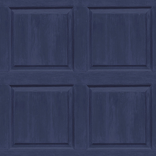 Purchase AH909601 Brewster Wallpaper, Bellamy Navy Wooden Panel - Arthouse