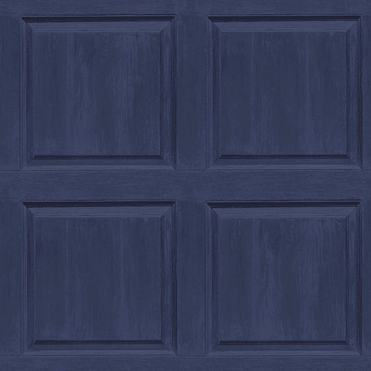 Purchase AH909601 Brewster Wallpaper, Bellamy Navy Wooden Panel - Arthouse