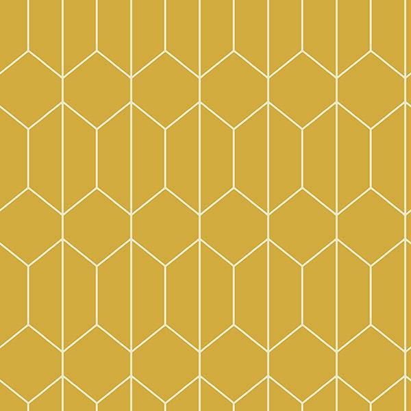 Purchase AH909701 Brewster Wallpaper, Orson Yellow Trellis - Arthouse