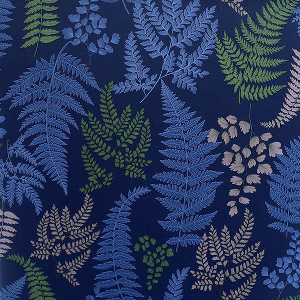 Purchase AH909800 Brewster Wallpaper, Jerome Blue Botanical - Arthouse