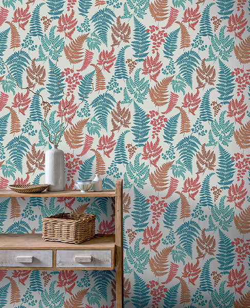 Purchase AH909801 Brewster Wallpaper, Jerome Red Botanical - Arthouse1