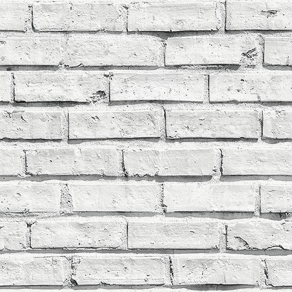 Purchase AH920001 Brewster Wallpaper, Abner White Brick - Arthouse