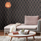 Purchase AH921803 Brewster Wallpaper, Ava Rose Gold Glittering Ogee - Arthouse1