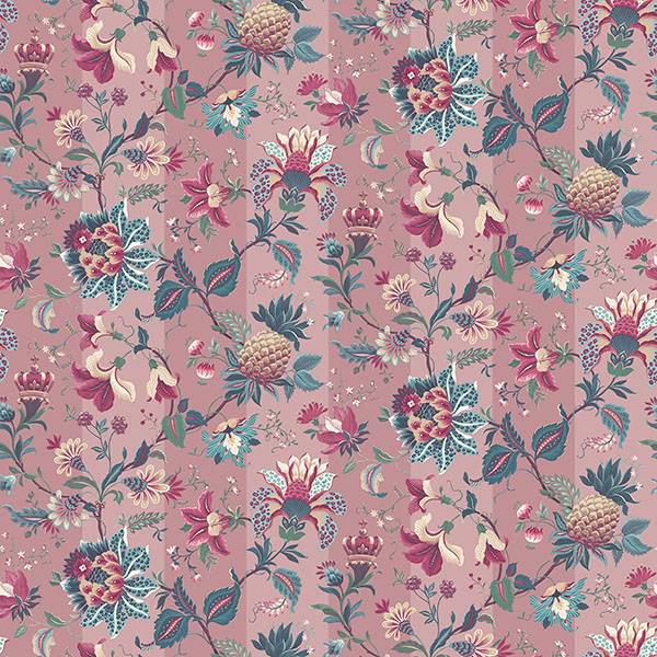 Purchase AH922802 Brewster Wallpaper, Cornelia Pink Floral Stripe - Arthouse