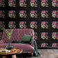 Purchase AH922804 Brewster Wallpaper, Lucinda Black Floral Panel - Arthouse12