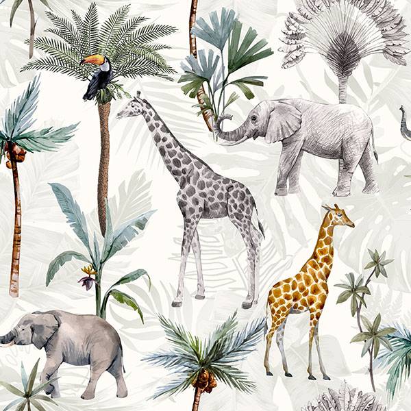Purchase AH923709 Brewster Wallpaper, Hiram Multicolor Serengeti - Arthouse