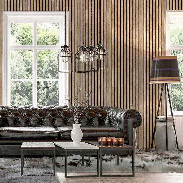 Purchase AH923800 Brewster Wallpaper, Herman Light Brown Wood - Arthouse1