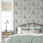 Purchase AH923802 Brewster Wallpaper, Atley Light Green Floral - Arthouse1
