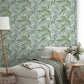 Purchase AH923909 Brewster Wallpaper, Juan Green Palm Leaves - Arthouse1