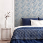 Purchase AH924407 Brewster Wallpaper, Elinore Blue Bamboo Trail - Arthouse1