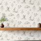 Purchase AH924409 Brewster Wallpaper, Clawford Beige Meadow Friends - Arthouse12