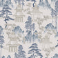 Purchase AH924803 Brewster Wallpaper, Akio Blue Pagoda - Arthouse