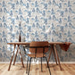 Purchase AH924803 Brewster Wallpaper, Akio Blue Pagoda - Arthouse12