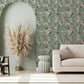 Purchase AH924905 Brewster Wallpaper, Harrietta Sea Green Tropical Floral - Arthouse1