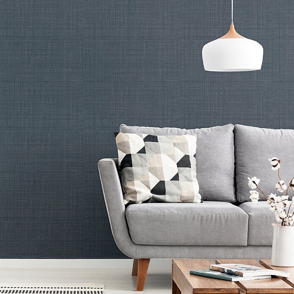Purchase AH946006 Brewster Wallpaper, Rafe Grey Woven Texture - Arthouse12