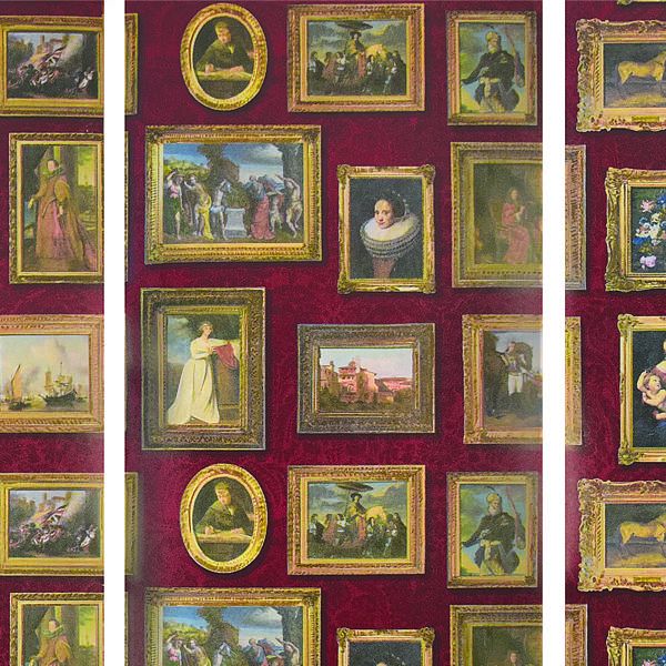 Sample AMW10031.9.0 Gallery, Red by Kravet Couture Wallpaper