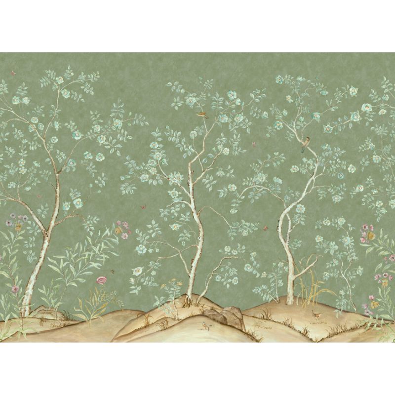Purchase Amw10082.3.0 Songbird, Green Trees - Kravet Couture Wallpaper