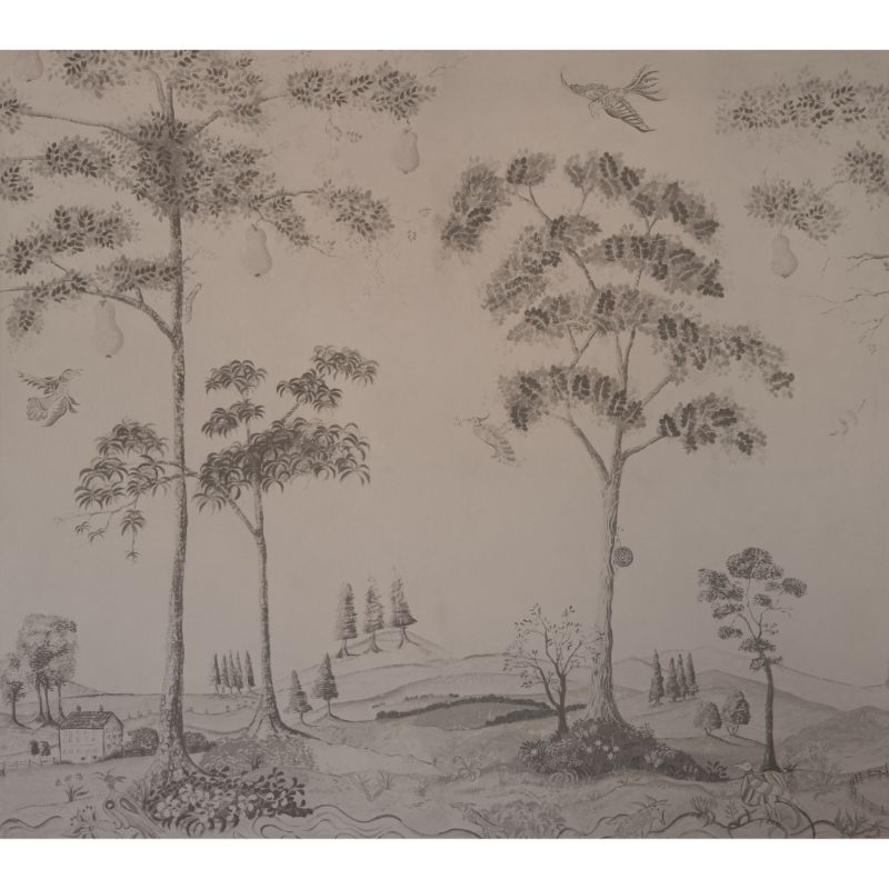 Purchase Amw10085.11.0 Mythical Land, Brown Toile - Kravet Couture Wallpaper