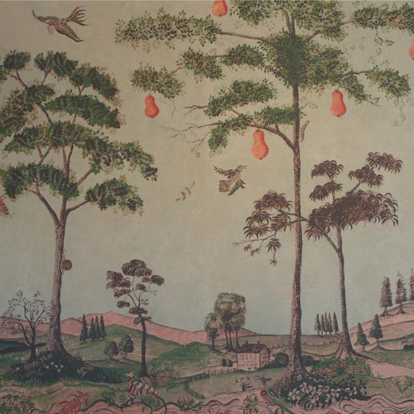 Sample - Amw10085.15.0 | Mythical Land, Beige Toile - Kravet Couture Wallpaper