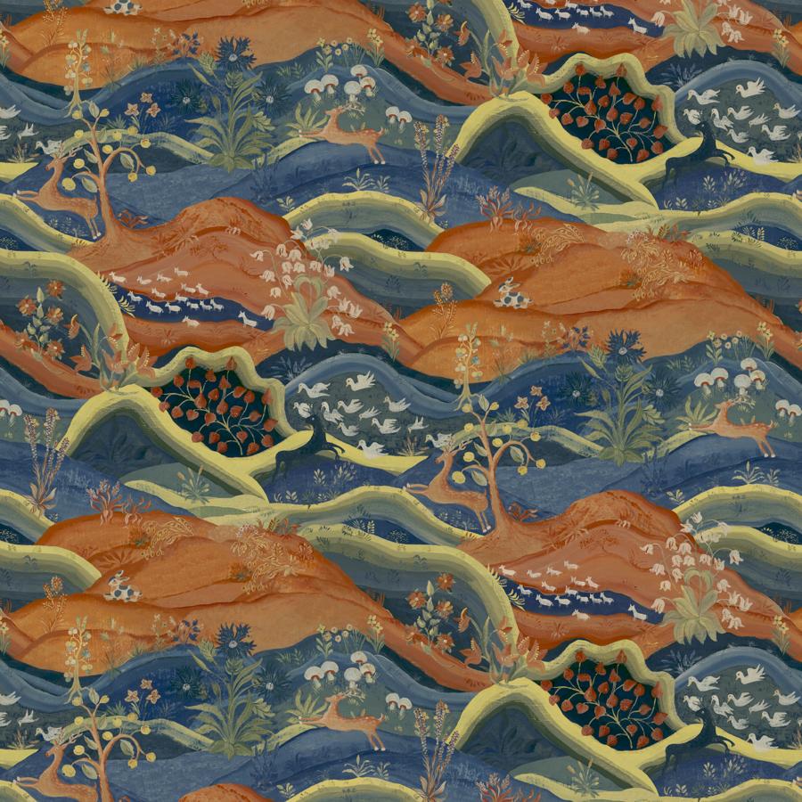 Purchase Amw10090-524 Meadow Wp, Hillside - Kravet Couture Wallpaper - Amw10090.524.0