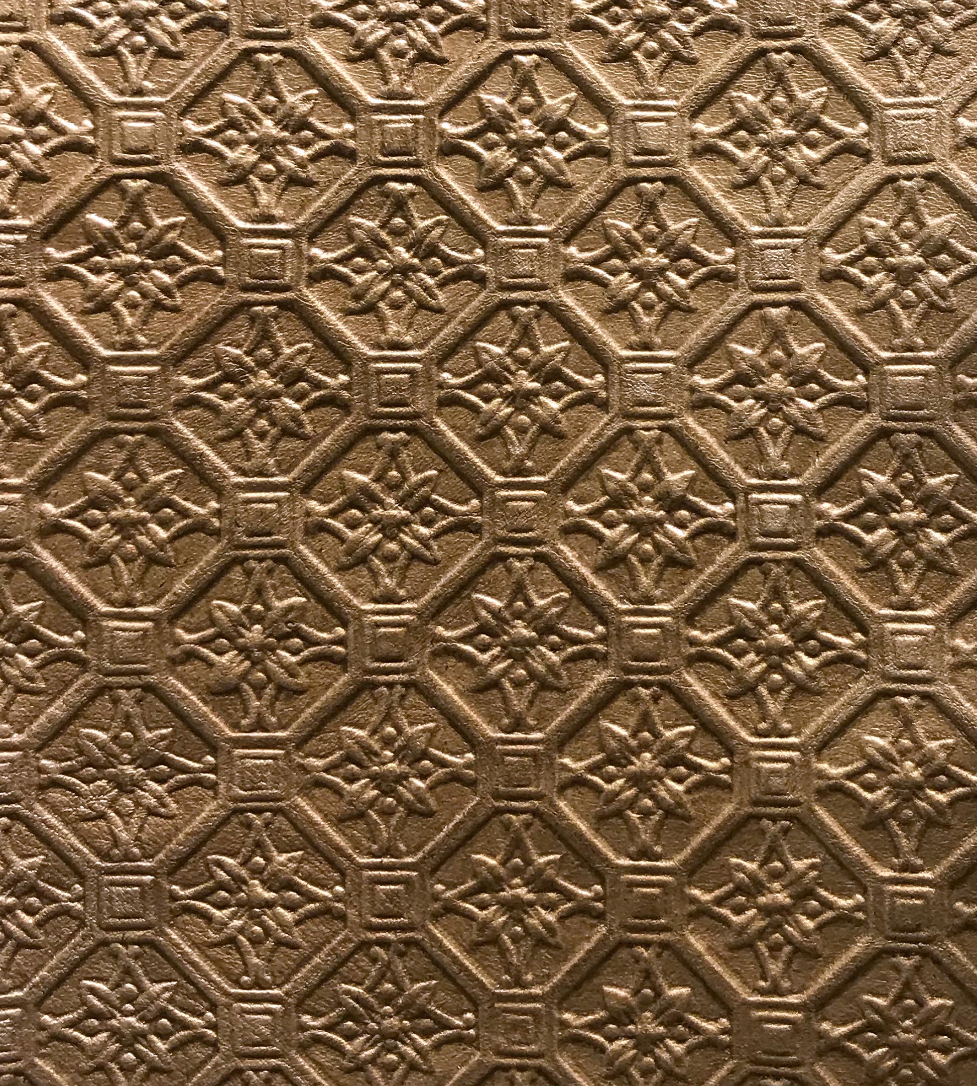 Purchase Old World Weavers Fabric Product# AQ 00010093, Cuir Etoile Bronze 1