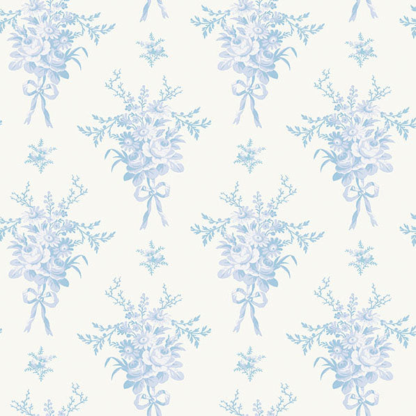 Purchase AST4651 A-Street Wallpaper, Rosie Arrangements Icey Winters Bouquet Toss - LoveShackFancy