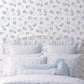 Purchase AST6085 A-Street Wallpaper, Ribbon Rosa French Blue Loose Roses - LoveShackFancy1