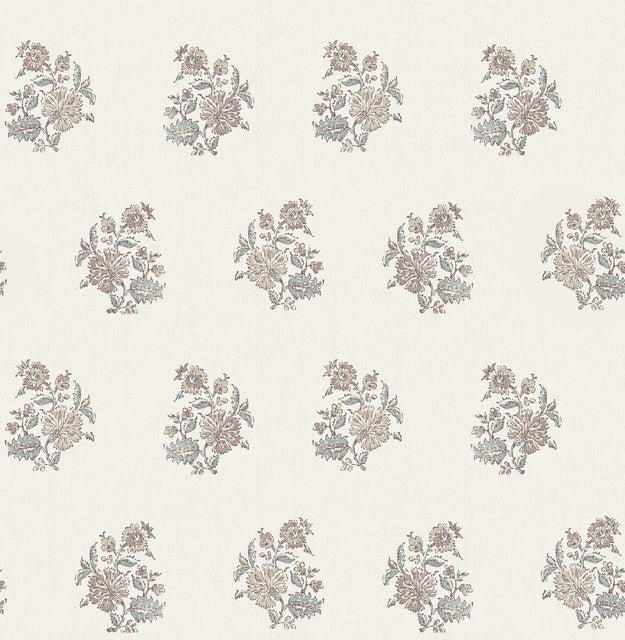 Purchase AST6358 A-Street Wallpaper, Overbrook Plum Bouquet Toss - Erin Gates