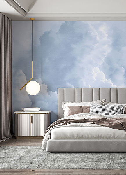 Purchase A-Street  Wallpaper ASTM5053, In The Clouds Sky Blue1