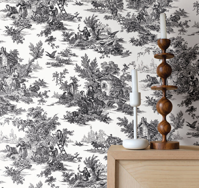 Purchase At4228 | Toile Resource Library, Campagne Toile - York Wallpaper