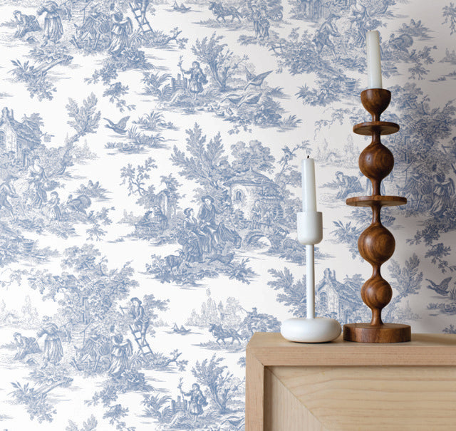 At4229 | Toile Resource Library, Campagne Toile - York Wallpaper
