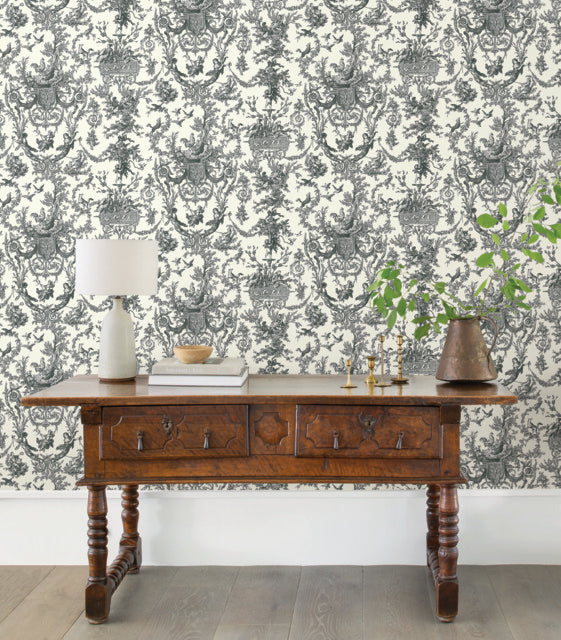 Purchase At4237 | Toile Resource Library, Old World Toile - York Wallpaper