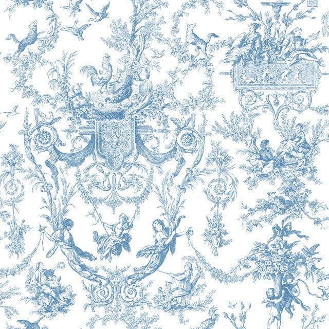 Purchase At4241 | Toile Resource Library, Old World Toile - York Wallpaper