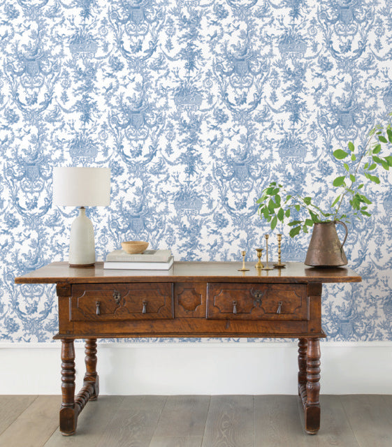 Purchase At4241 | Toile Resource Library, Old World Toile - York Wallpaper