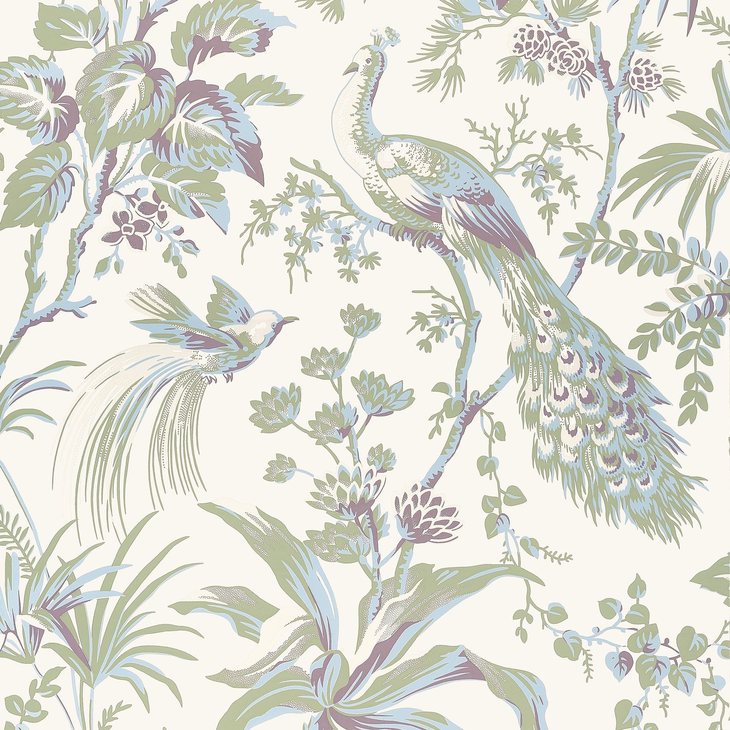 Search Anna French Wallpaper Pattern Number At57829 Pattern Name Peacock Toile From The Collection Bristol. 