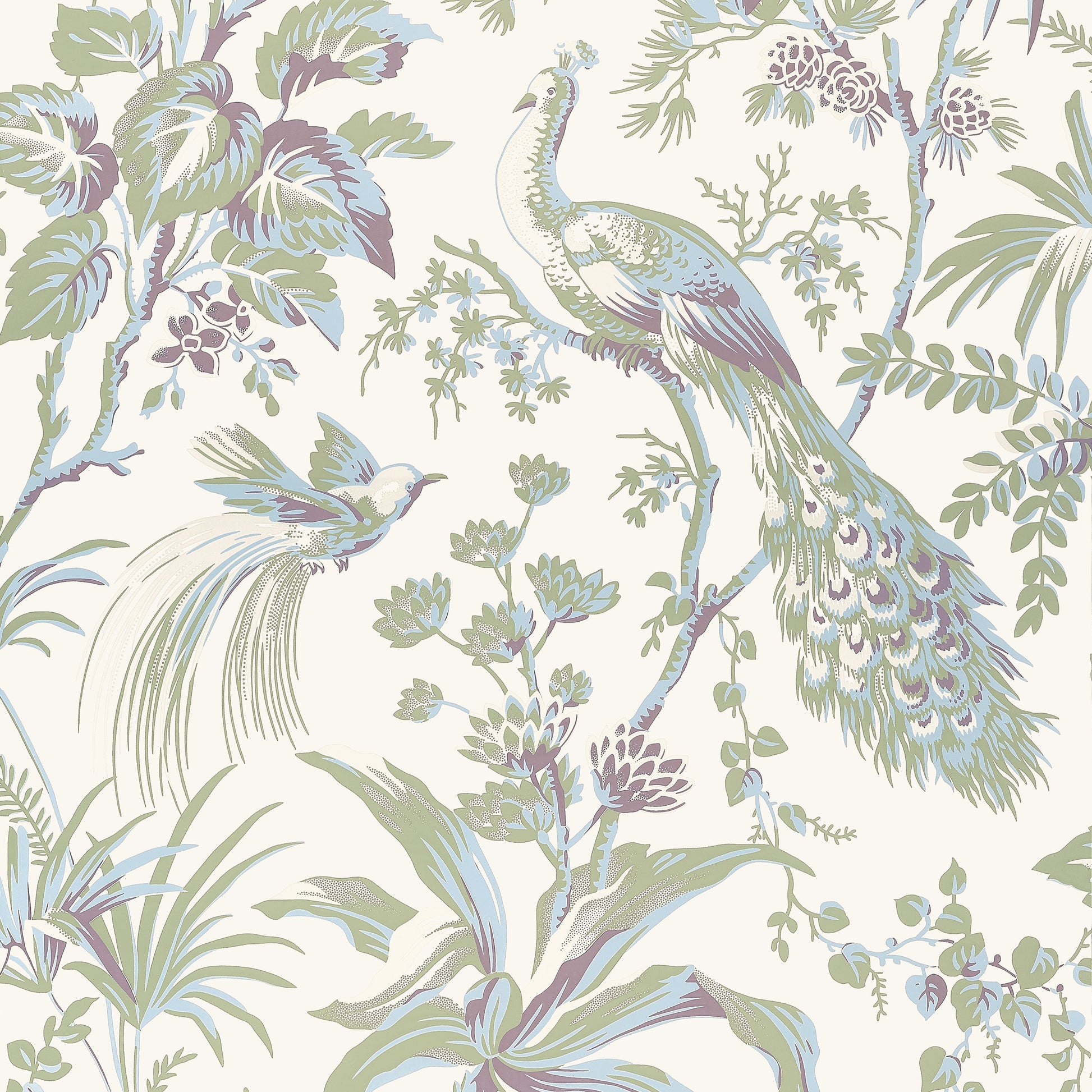 Search Anna French Wallpaper Pattern Number At57829 Pattern Name Peacock Toile From The Collection Bristol. 